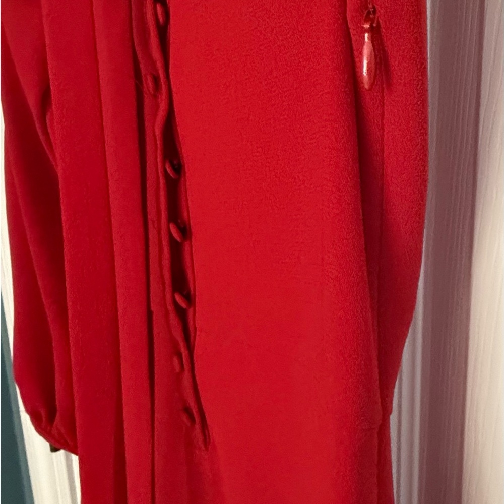 Chic Zara Vibrant Red Mini Dress - Picture 4 of 4